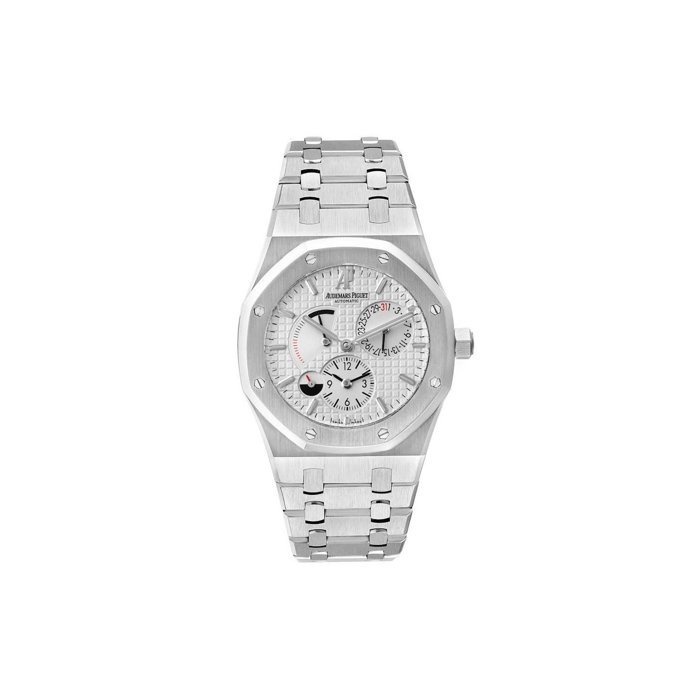 audemars P*g*et royal oak dual time power reserve watch 26120st.oo.1220st.01